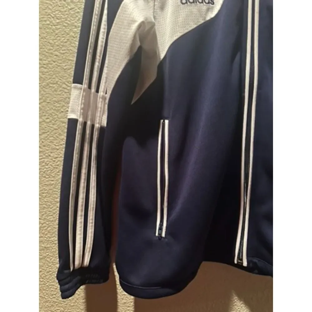 Adidas Condivo Navy/White Track Girls Cool Climate Jacket Size L